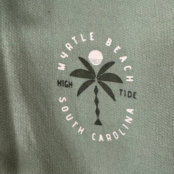 Coastal Swell Myrtle Beach Hoodie XL Sweatshirt Hooded Green Casual Vacation - Picture 3 of 8
